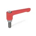Produktbild von Ganter Norm® - Flache verstellbare Klemmhebell, Zink-Druckguss, Einsatz Edelsta