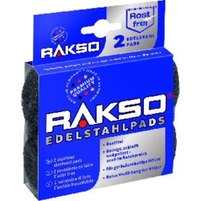 Produktbild von RAKSO - Stahlwolle-Schleifkissen fein, 2er-Pack SB