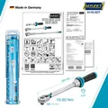 HAZET Drehmomentschlüssel 5110-3CT ∙ Drehmomentbereich min-max: 10 – 60 Nm ∙ Genauigkeit: 3% ∙ 3/8 Zoll (10 mm) Vierkant massiv ∙ Länge: 320 mm Produktbild img4 S