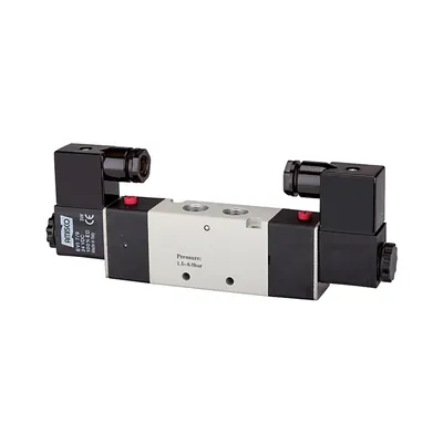 Produktbild von RIEGLER - 5/2-Wegeventil elektropneu., »4V«, bista., G 1/8, 24VDC, 500l/min (51
