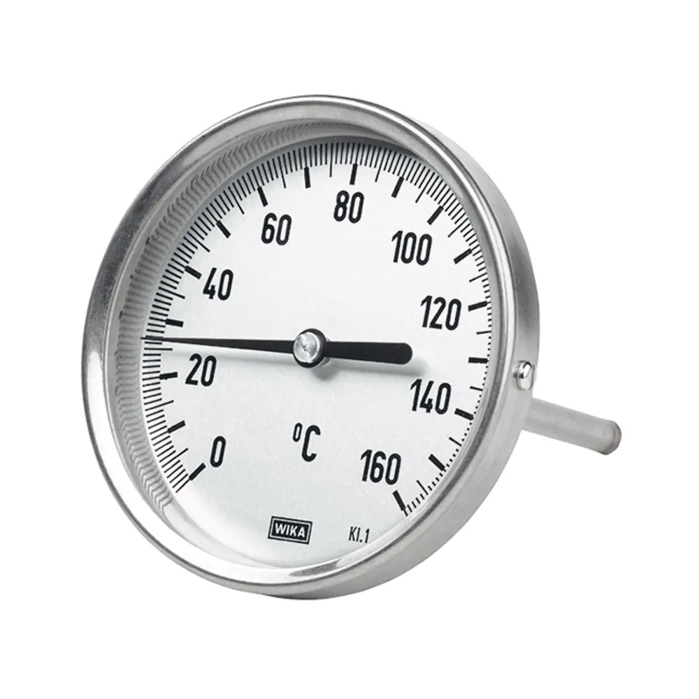 RIEGLER Bimetallthermometer, G 1/2 hinten, L=160, Ø 100, -30 °C bis 50 °C (5211) Produktbild img1 L