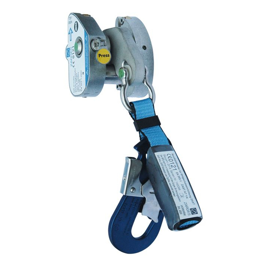 ZARGES Sicherungsläufer, Edelstahl + Alu, mit Karabiner Produktbild img4 L