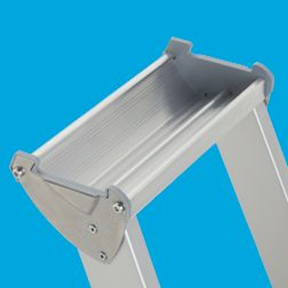 ZARGES Stehleiter 5 Stufen, Aluminium, einseitig begehbar, H 1.890mm, B 480mm Produktbild img10 L