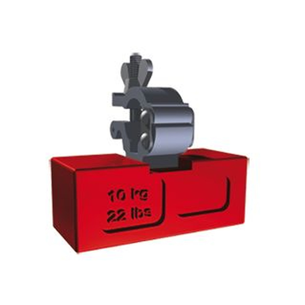 ZARGES Ballastgewicht, 10 kg, Stahl, Dreiecksausleger, gelb Produktbild img1 L