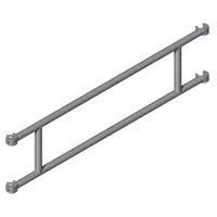 Produktbild von ZARGES - Geländer für L 1.800mm H 550mm längsseitig Aluminium-Rohr
