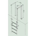 Produktbild von ZARGES - Ausstiegsgeländer mit Bodenwinkel H 1.100mm, Stahl verzinkt