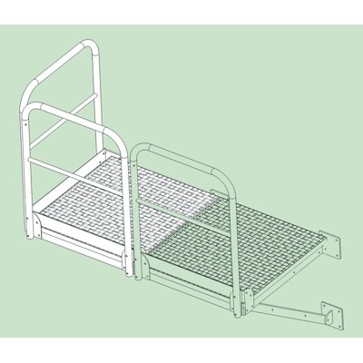 Produktbild von ZARGES - Grundpodest B 800mm x T 860mm, Edelstahl