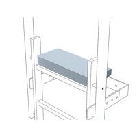 Produktbild von ZARGES - Ausstiegstritt, B 520mm, Aluminium eloxiert