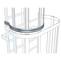 Produktbild von ZARGES - Rückenschutzbügel, ¾-Bügel für seitlichen Ausstieg, ø700mm, Stahl natu