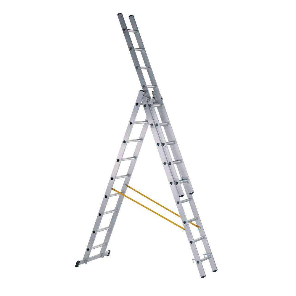 ZARGES Mehrzweckleiter 3 x 10 Sprossen, L 4.650mm, AH 7.350mm Produktbild img4 L