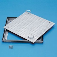 Produktbild von ZARGES - Schachtabdeckung Edelstahl V2A, B 1.000 x T 1.000mm, Bauhöhe 62,5mm