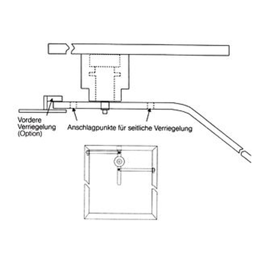 ZARGES Panikverschluss, als Notentriegelung, Edelstahl V2A (1.4301) Produktbild img1 L