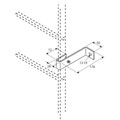 Produktbild von ZARGES - Wandhalter, Abstand 150-190mm, Stahl verzinkt