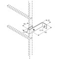 Produktbild von ZARGES - Wandhalter, Abstand 150-190mm, Stahl verzinkt