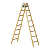 ZARGES Stehleiter Z600 Holz, beidseitig begehbar Produktbild