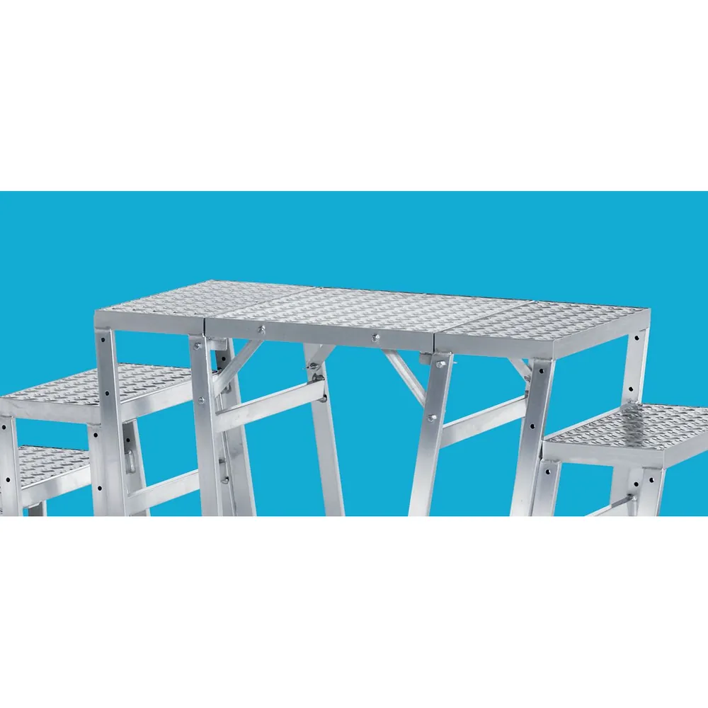 ZARGES Zwischenmodul, L 1.000mm, B 555mm, Aluminium, geriffelt Produktbild img4 L