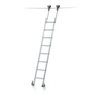 Produktbild von ZARGES - Regalleiter, 9 Stu., fahrbarer Leiterkopf, Einhängehöhe 2.560mm