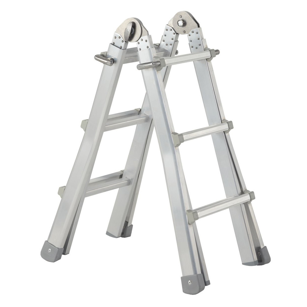 ZARGES Teleskopleiter 4 x 5 Sprossen, Anlegel. L 5.300mm Produktbild img6 L