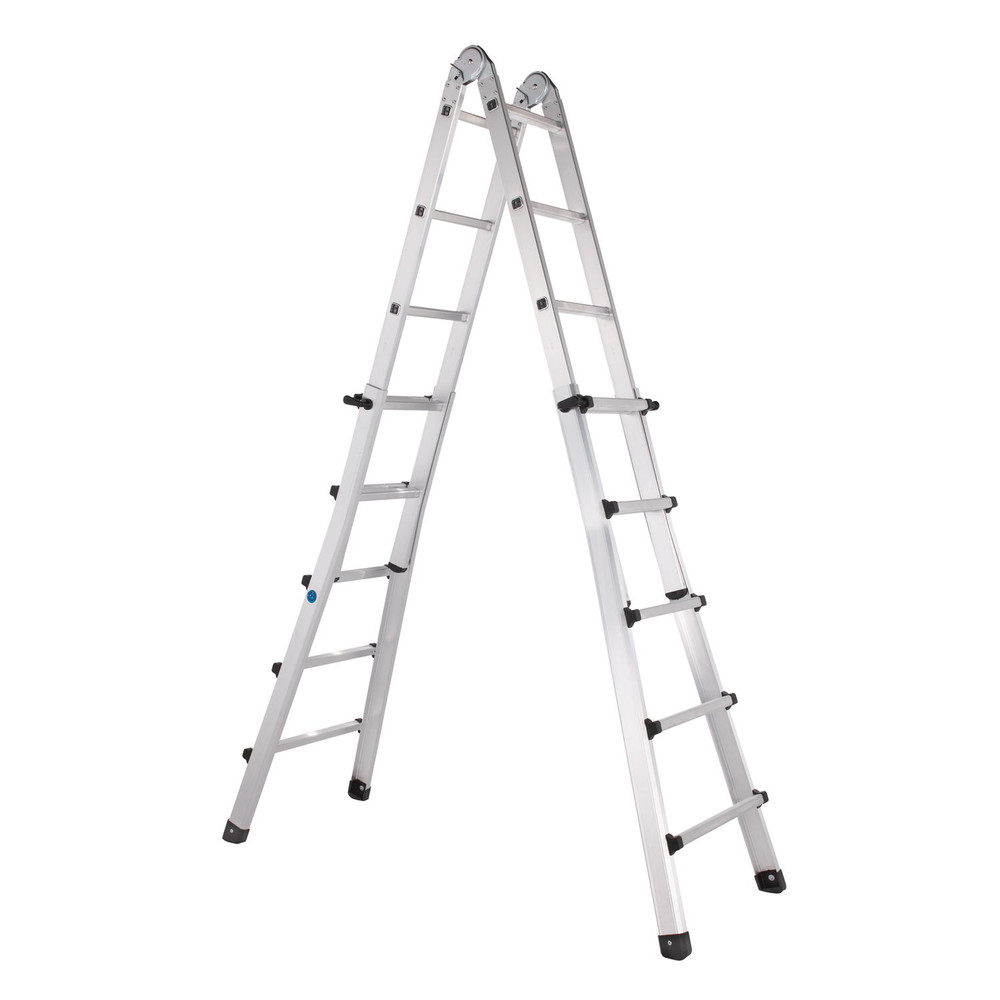 ZARGES Teleskopleiter 4 x 6 Sprossen, L eingef. 1860mm, L ausgef. 6400mm Produktbild img5 L