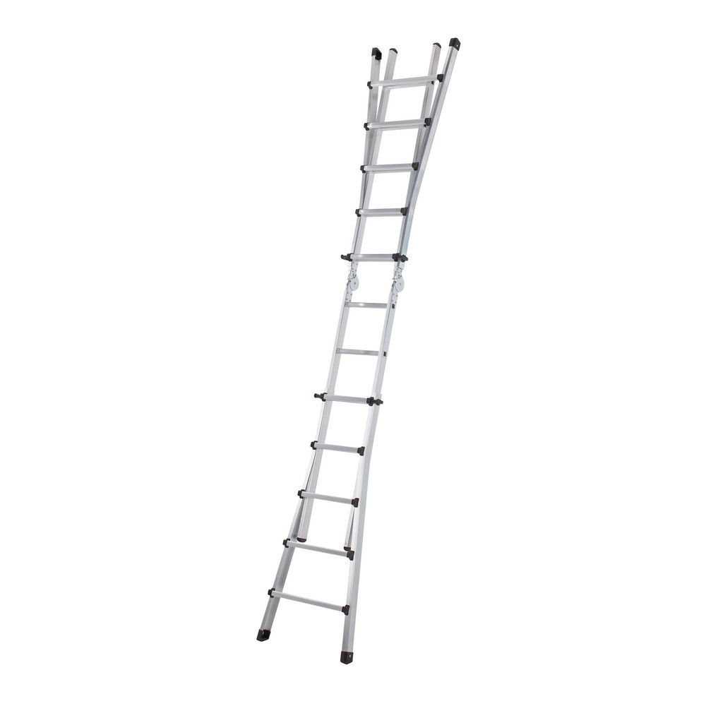 ZARGES Teleskopleiter 4 x 6 Sprossen, L eingef. 1860mm, L ausgef. 6400mm Produktbild img2 L