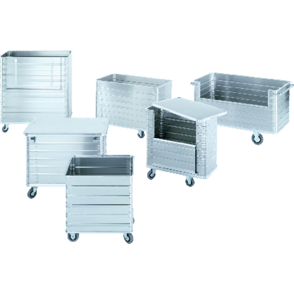 ZARGES Transportwagen W171-Klappwand L950xB550xH980mm, in. L900xB500xH780mm, 350l Produktbild img1 L
