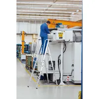 Produktbild von ZARGES - Stehleiter 2 Stufen, Aluminium, einseitig begehbar, H 1.400mm, B 560mm