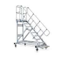 Produktbild von ZARGES - Plattformtreppe, fahrbar 11 Stu. 60° 2750mm Breite Stufen 600mm Anz.Le