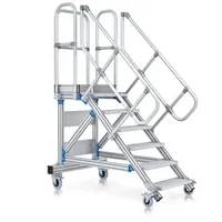 Produktbild von ZARGES - Treppe 5 Stufen, 60°, Stufenbreite 800mm, beidseitiger Handlauf