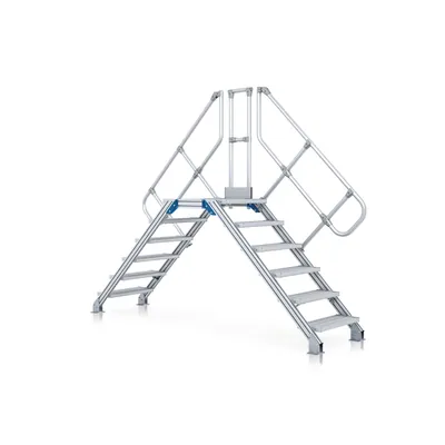 Produktbild von ZARGES - Überstieg 8 Stufen, 45°, Stufenbreite 1000mm