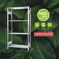 SCHULTE SCHULTE Green GR, Steckregal MULTIplus150-Set, 2000 x 1000 x 400 mm, 4 Fachböden, Kreuzstrebe, verzinkt Produktbild img3 S