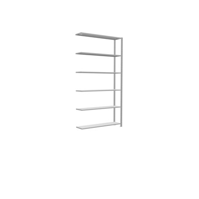 Produktbild von SCHULTE - AR Steckregal MULTIplus250 RAL 7035 2500 x 1300 x 300mm 6 Fachböden