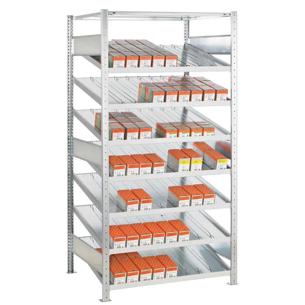 SCHULTE Schrägbodengrundregal 2000 x 1000 x 500mm verzinkt Produktbild img1 L