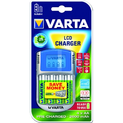 Produktbild von VARTA® - Ladegerät P.Play LCDCharg inkl. 4xAA 2700mAh