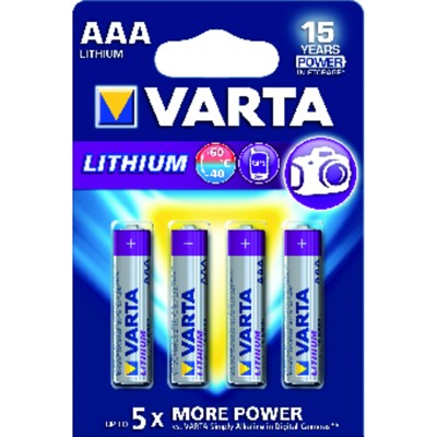 Produktbild von VARTA® - Batterie PROFESSIONAL Lithium AAA 4er Bli