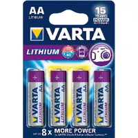 VARTA Batterie PROFESSIONAL Lithium AA 4er Blister Produktbild