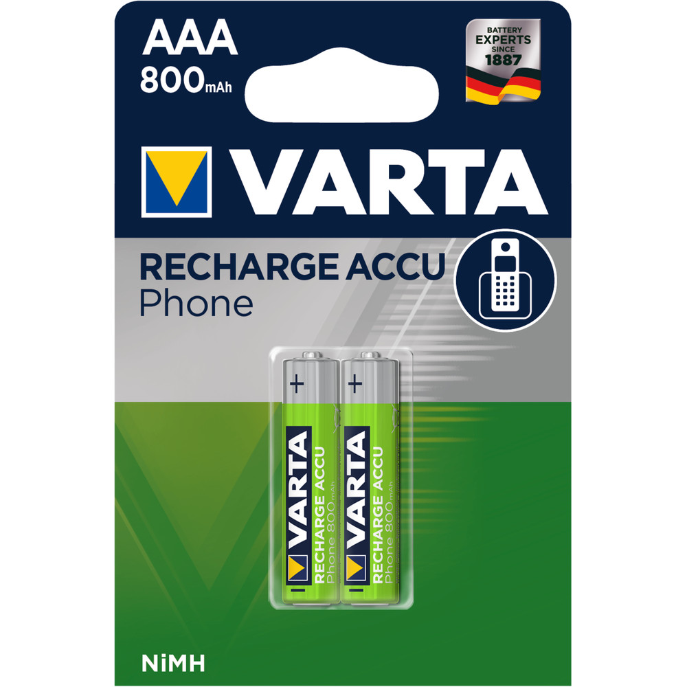 VARTA® Phonepower Accu T398 Mico/AAA/HR03,800mAh Produktbild img1 L