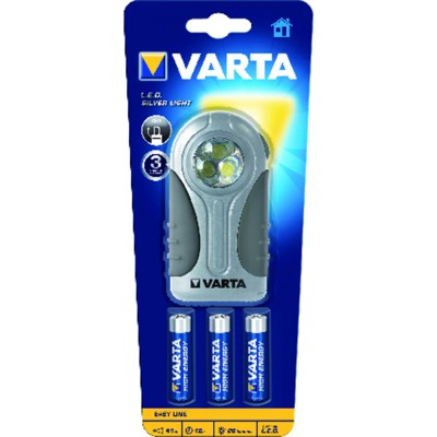 Produktbild von VARTA® - Taschenlampe LED Silver Light 3AAA 16647 mit Batterien Blister