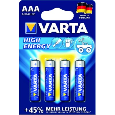 Produktbild von VARTA® - Batterie HIGH ENERG AAA, 4-er Blister DE