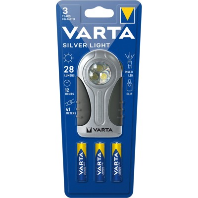 Produktbild von VARTA® - Taschenlampe LED Silver Light 3AAA 16647 mit Batterien Blister