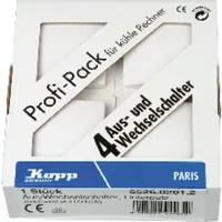 Kopp Universalschalter A/W UP PARIS arktis weiß SB Produktbild