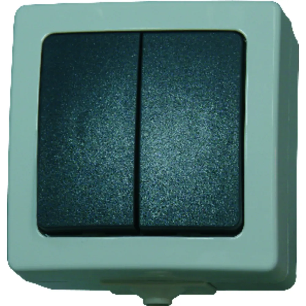 Kopp Serienschalter AP/FR Nautic grau Produktbild img1 L
