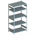 Produktbild von META® - Grundregal CLIP 230 2500 x 1300 x 800 vzk kpl. mit 5 Böden