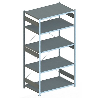Produktbild von META® - Grundregal CLIP 230 2500 x 1300 x 800 vzk kpl. mit 5 Böden