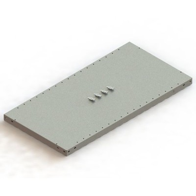 Produktbild von META® - CLIP 330 Zusatzboden 1000 x 500 RAL 7035 kpl. mit 4 Fachbodenträger