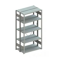 Produktbild von META® - Doppel-Grundregal CLIP 230 2000 x 1000 x 300 RAL 7035 kpl. mit 2 x 5 Bö