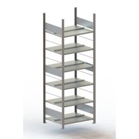 Produktbild von META® - Grundregal META COMPACT S3 2200x750x600 108 Ordner 6 Böden, vzk, zerleg