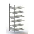 META Steckregal Büro META COMPACT doppelseitig, Anbaufeld, RAL 7035 lichtgrau Produktbild
