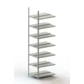 META Schraubregal Büro META COMPACT doppelseitig, Anbaufeld, RAL 7035 lichtgrau Produktbild