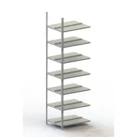 META Schraubregal Büro META COMPACT doppelseitig, Anbaufeld, RAL 7035 lichtgrau Produktbild