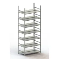 META Schraubregal Büro META COMPACT doppelseitig, Grundfeld, RAL 7035 lichtgrau Produktbild